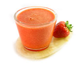 Zumo de fresas con naranja