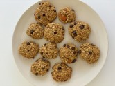 Galletas de avena, chocolate y caqui